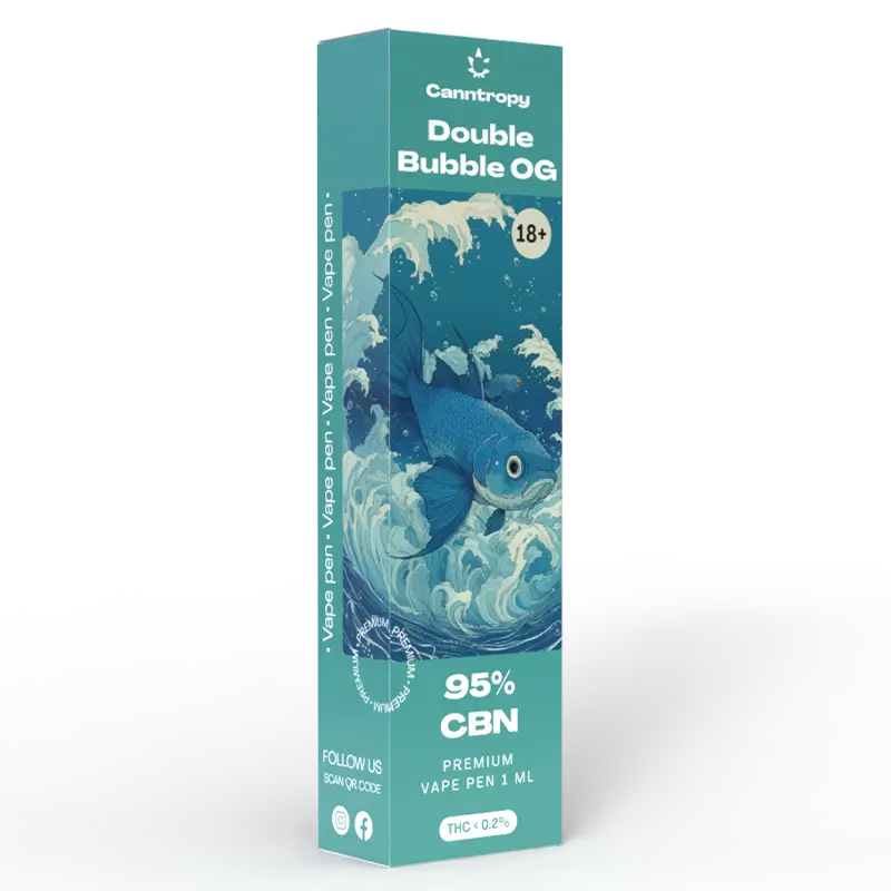 Canntropy CBN Vape Pen Double Bubble OG, 95 % CBN, 1 ml