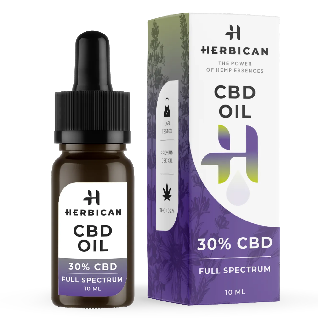 Herbican plnospektrální CBD olej, 30 %, 10 ml