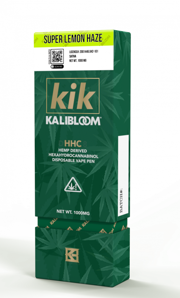 Kalibloom HHC Vape Pen Super Lemon Haze 96%, 1000 mg HHC, 1 ml