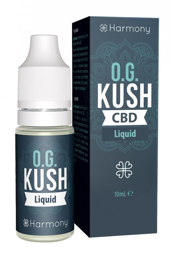 Harmony CBD Liquid OG Kush 10 ml, 30-600 mg CBD 600 mg CBD