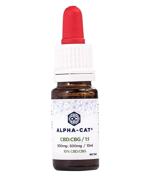 Alpha-CAT CBD: CBG olej 10%, 10 ml, 500:500 mg