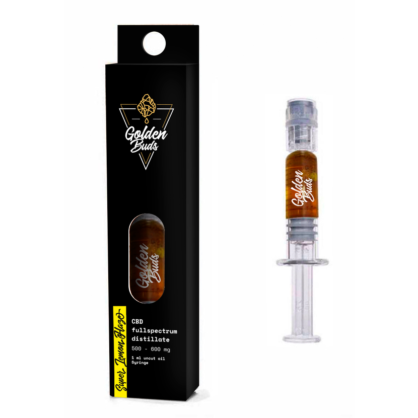 Golden Buds CBD-concentraat Super Lemon Haze in spuit, 60%, 1 ml, 600 mg