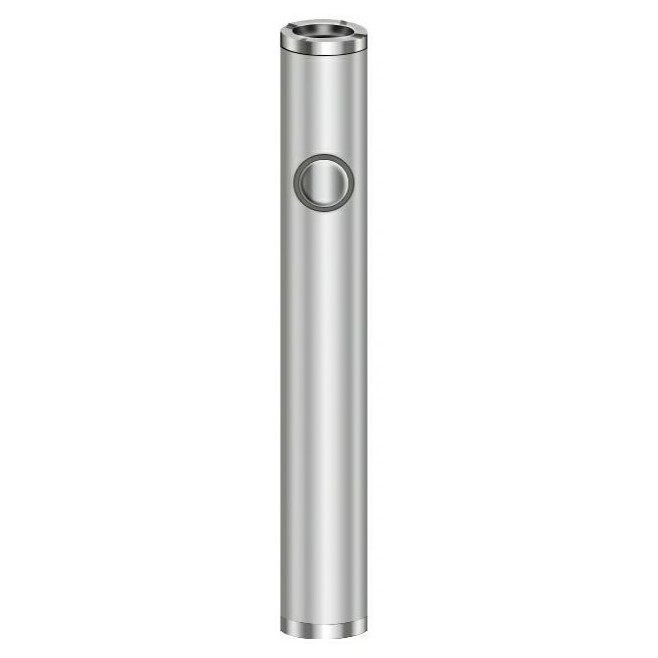Baterie pro CBD cartridge, 380 mAh, závit 510, USB nabíječka, Stříbrná