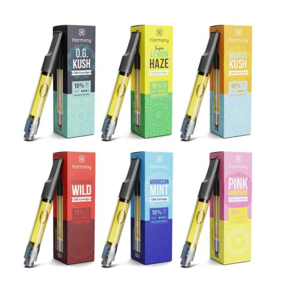 Harmony CBD Pen Batterij + 6 smaken - Alles in één set - 600 mg CBD