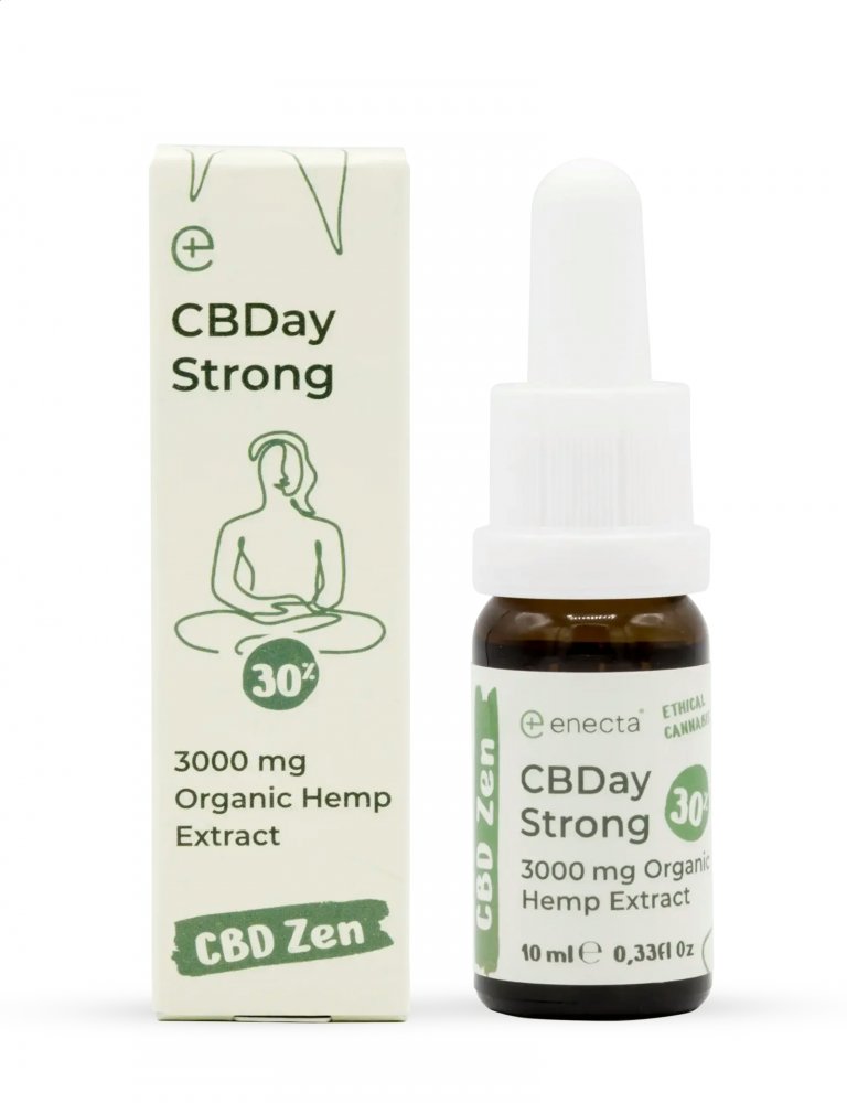 Enecta CBDay Silný, Full Spectrum 30% CBD olej, 10 ml
