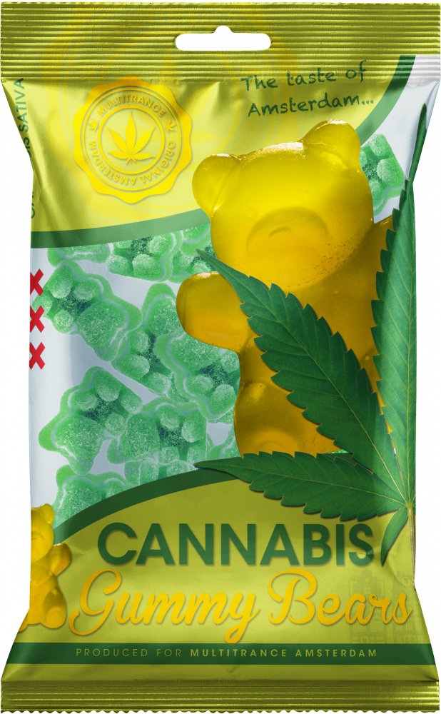 Gumové medvedíky z kanabisu, 100 g