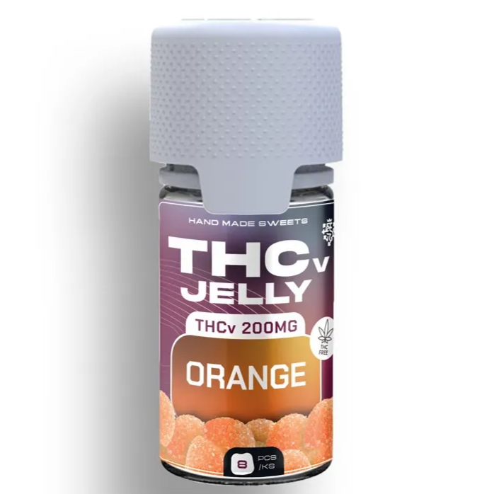 Czech CBD THCV Želé Pomaranč, 25 mg THCV, 8 ks