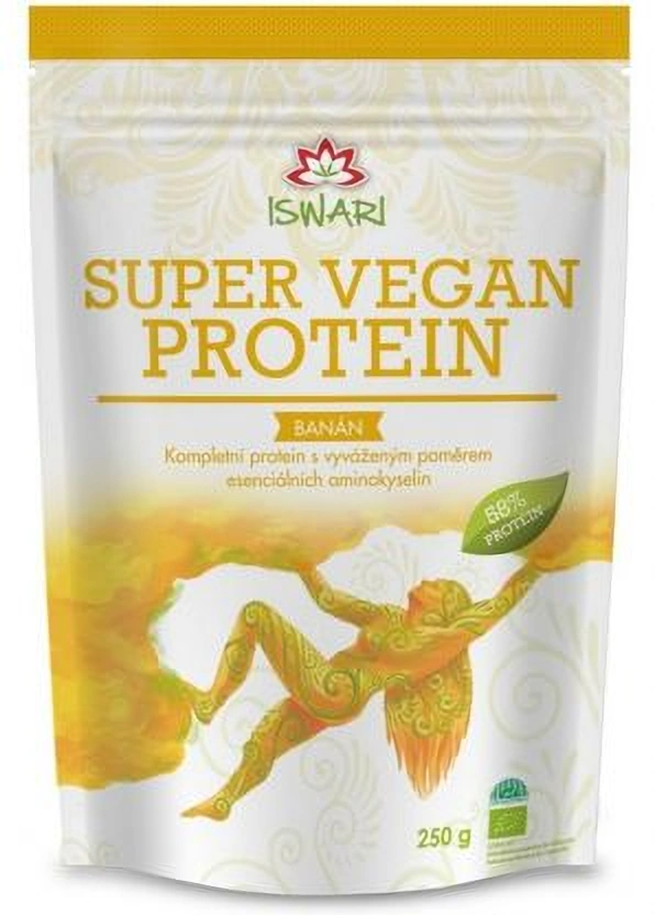 Iswari Super Vegan 58% Proteine Banaan Bio, 250 g