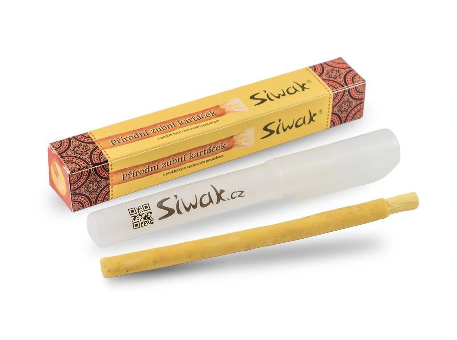 SIWAK Natural tandenborstel Naturel met etui