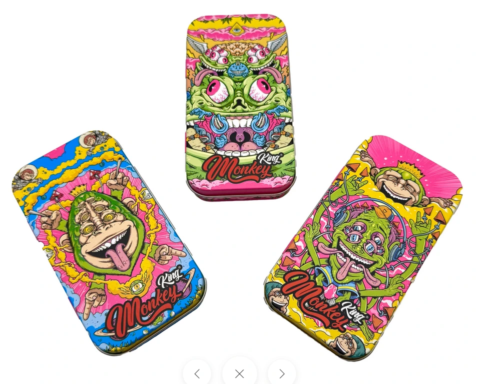 Monkey King plechová krabička Fluor