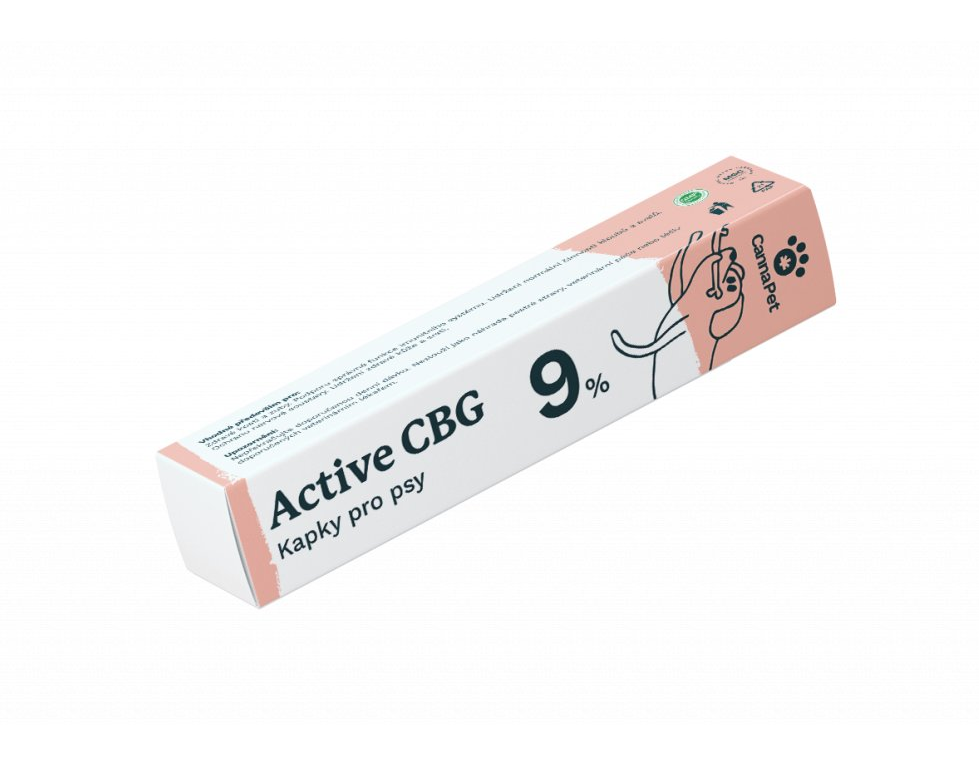 CannaPet Actieve CBG 9 % Druppels voor honden, 7 ml, 630 mg