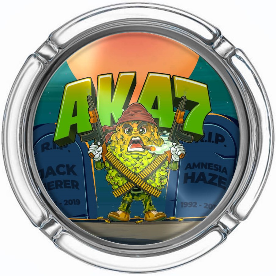 Best Buds Grote glazen asbak AK47