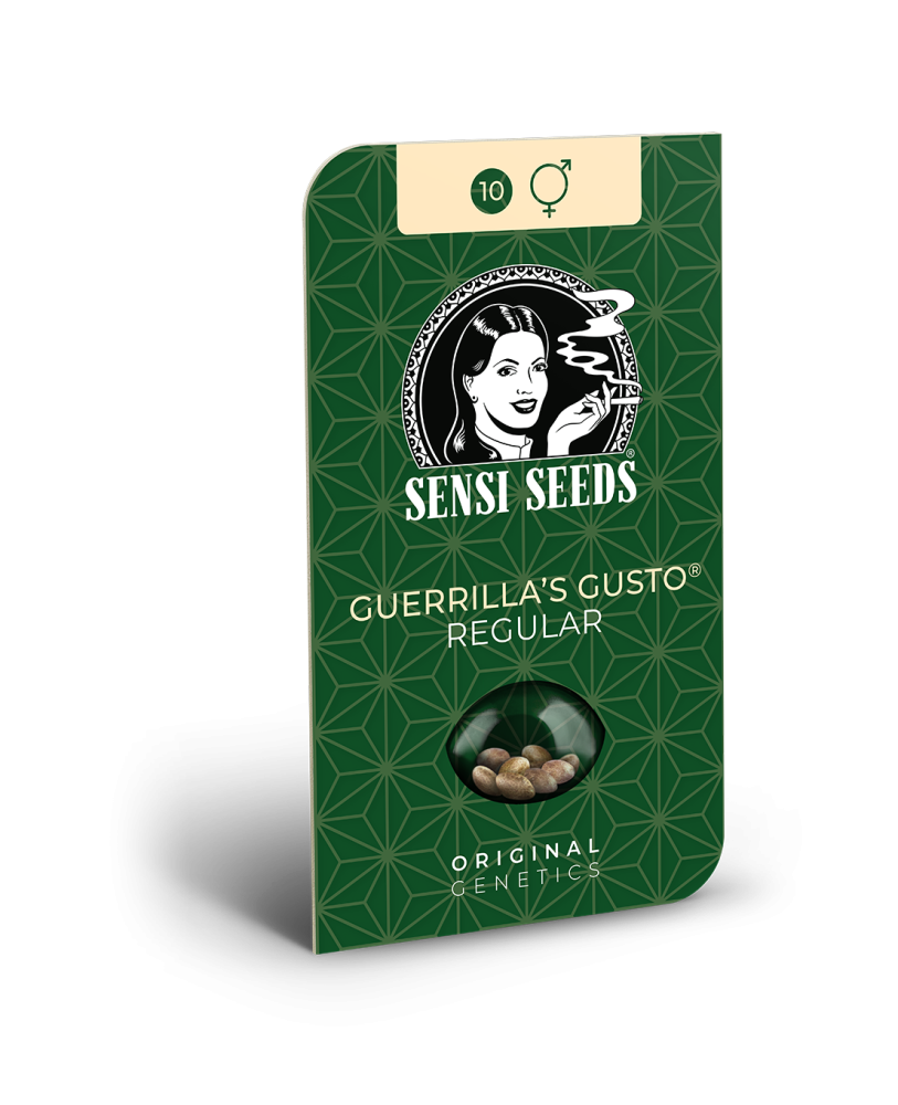 Sensi Seeds Cannabis Seeds Guerrilla's Gusto® Regular, 10 ks