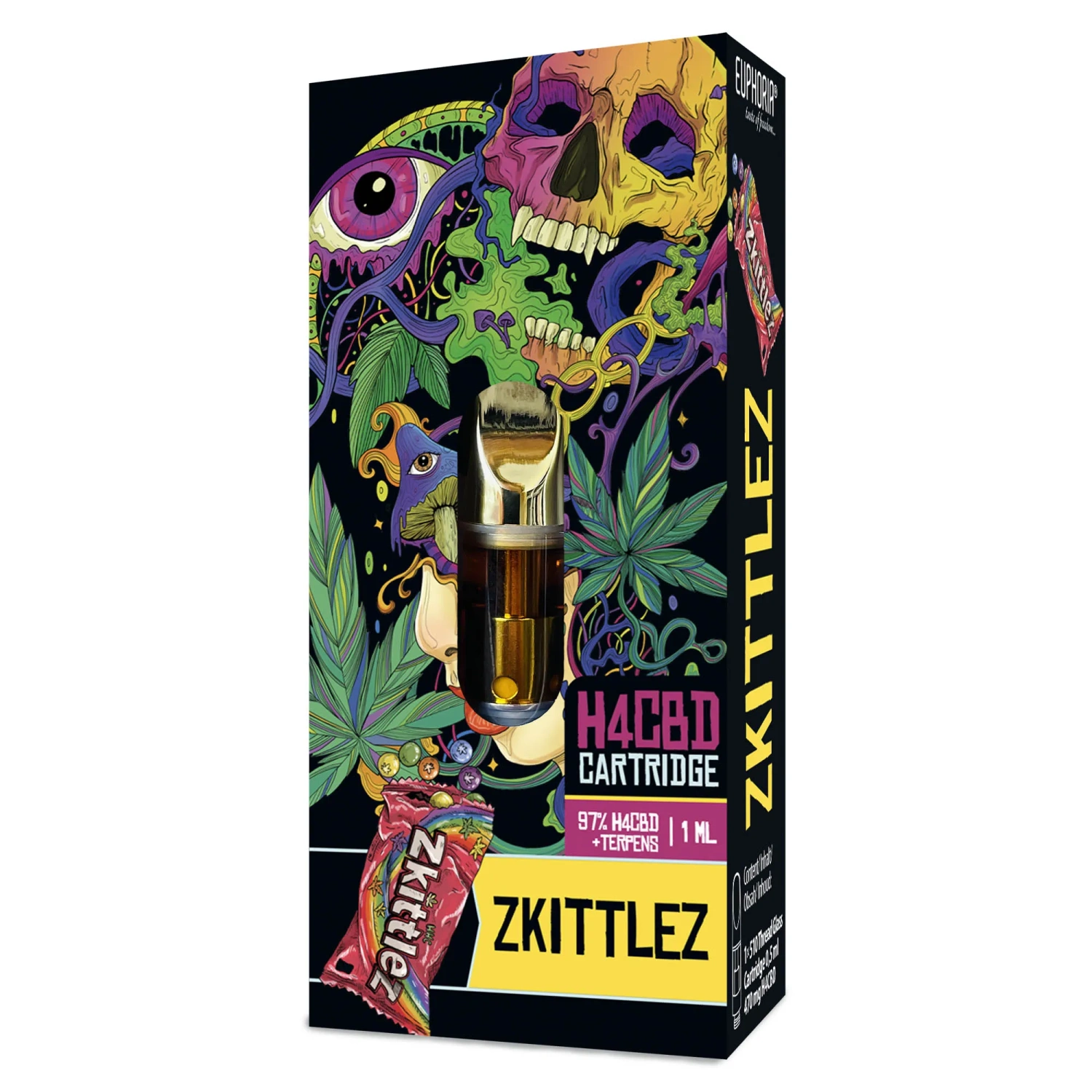 Euphoria H4CBD-patroon Zkittlez, H4CBD 97%, 1 ml