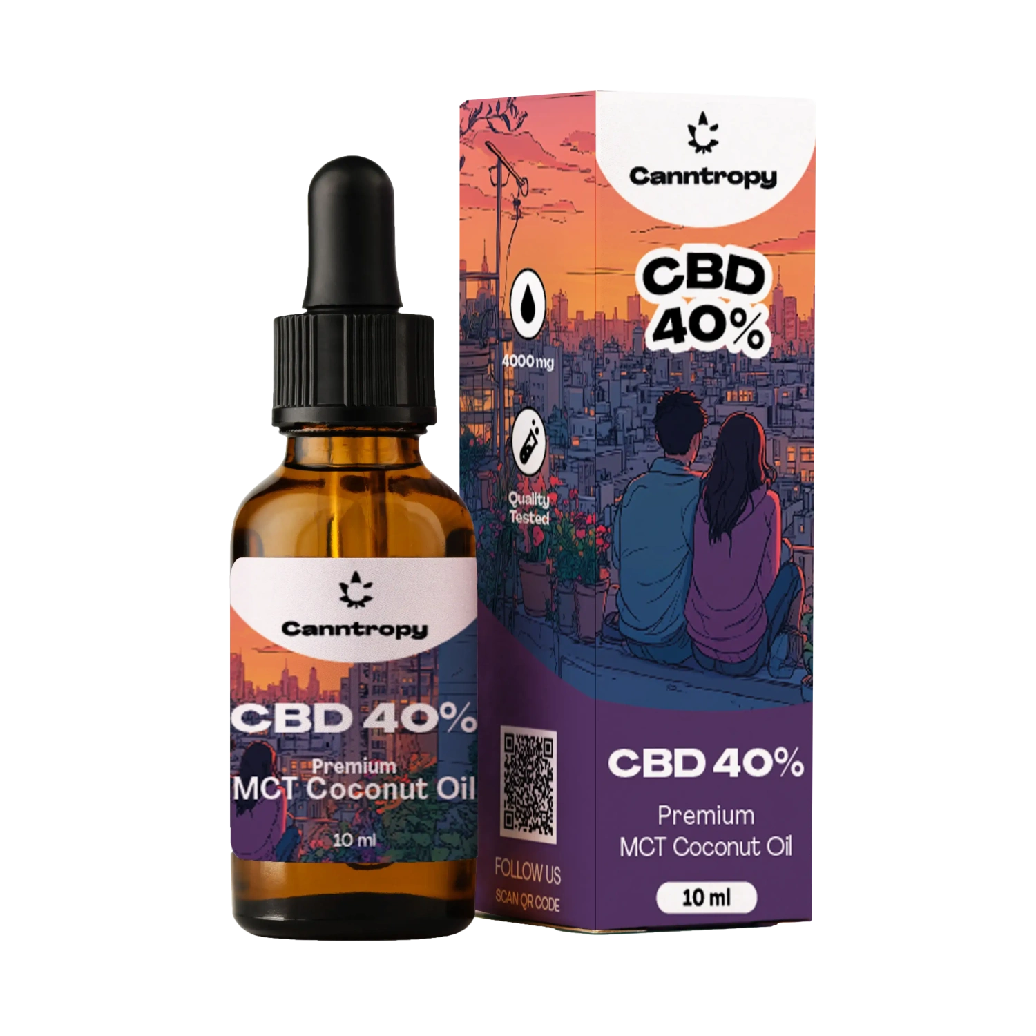 Canntropy CBD Konopný Olej, 40%, 4000mg, 10ml
