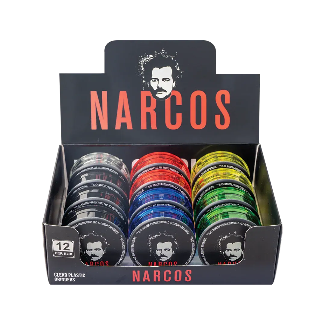 Narcos plastový drvič, 3-dielny, 60 mm - náhodný design