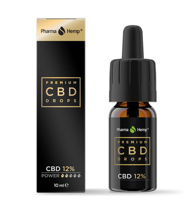 PharmaHemp CBD Premium Druppels, 12%, 10 ml, 1200 mg