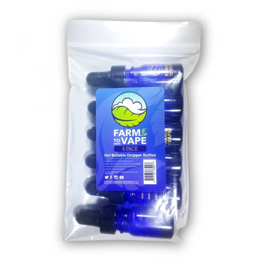 Farm To Vape 6-pack kookbare druppelflessen