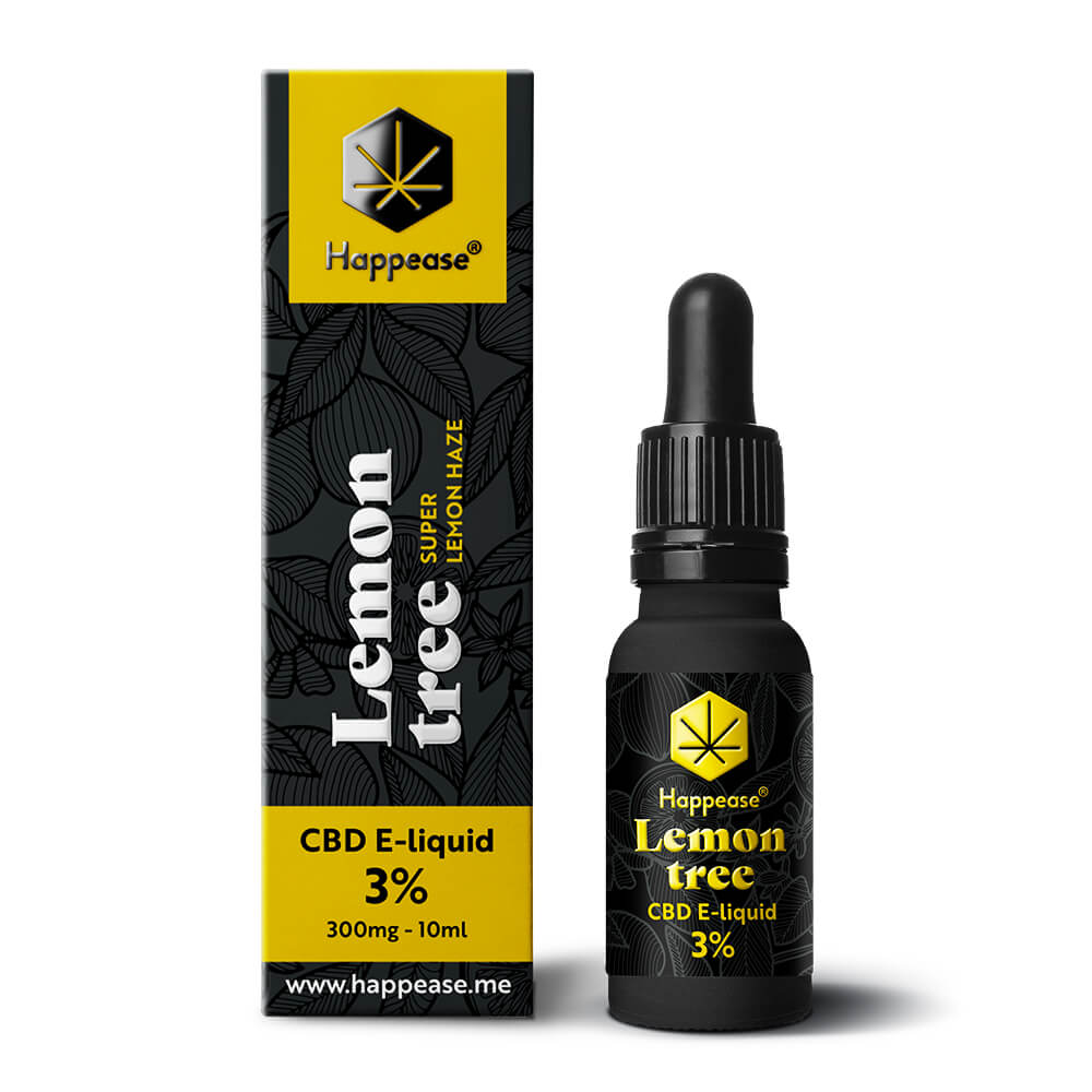 Happease CBD Vloeistof Citroenboom, 3% CBD, 300 mg, 10 ml