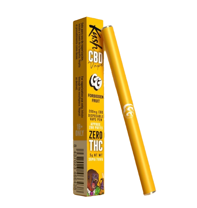 Kush Vape CBD Vape pen, Gorilla Grillz Forbidden Fruit, 200 mg CBD, 1 ml