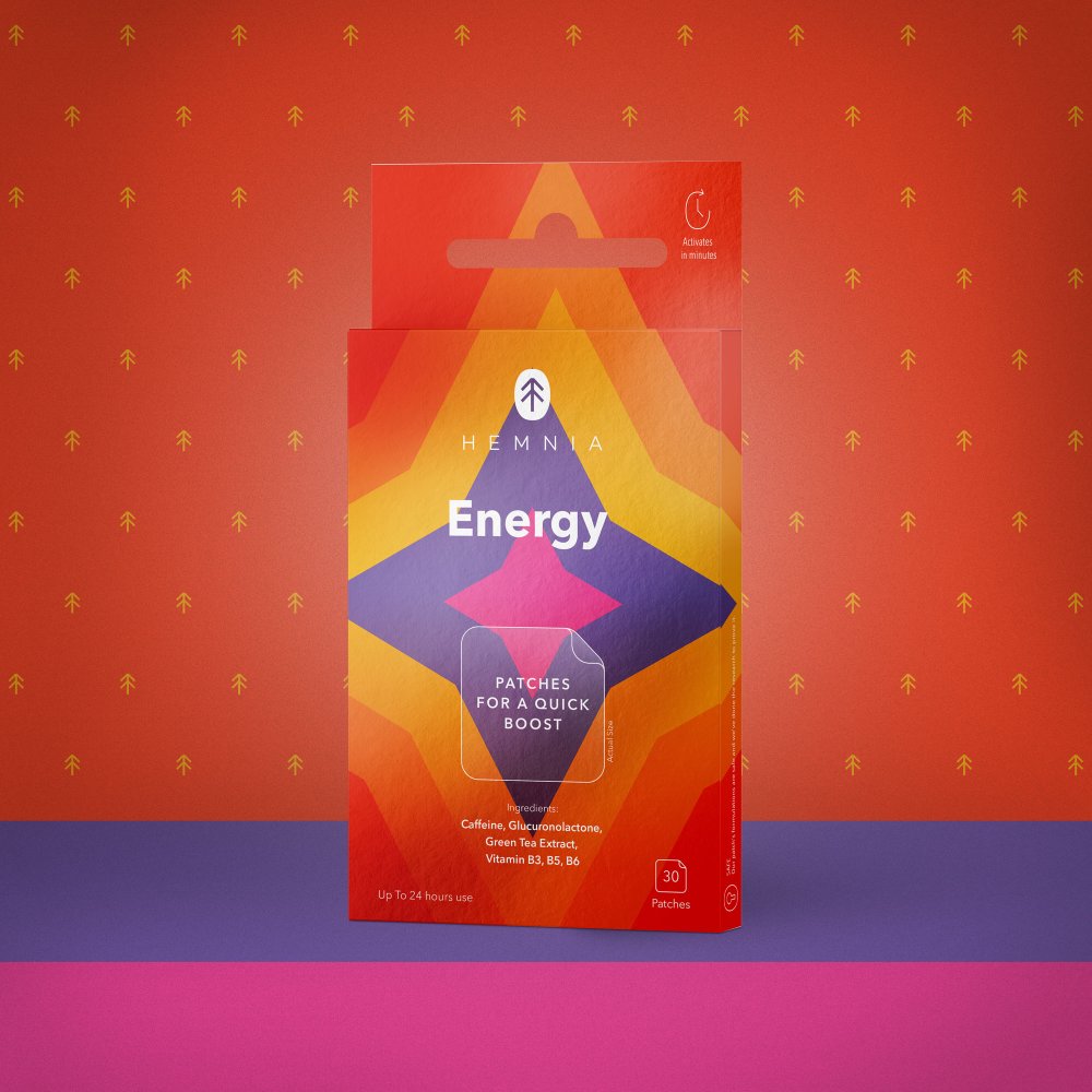 Hemnia Energy - Náplasti pre rýchlu podporu, 30 ks