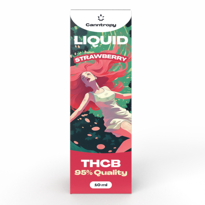 Canntropy THCB Vloeibaar Aardbei, THCB 95% kwaliteit, 10ml