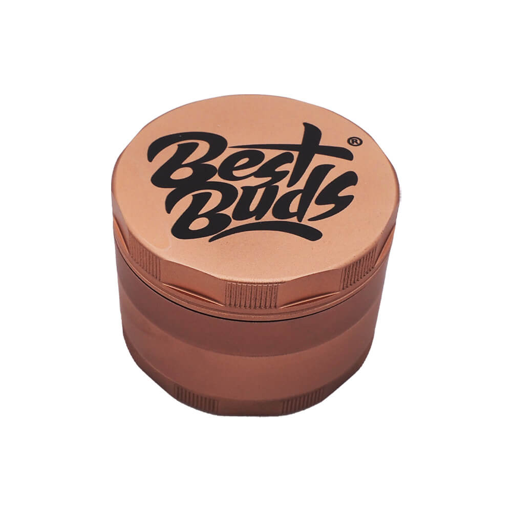Best Buds Mighty Hliníková Drtička Rose Gold, 4 části, 60 mm