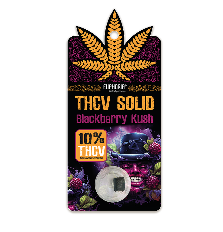 Euphoria THCV Tuhý Blackberry Kush 1 g, 10 % THCV