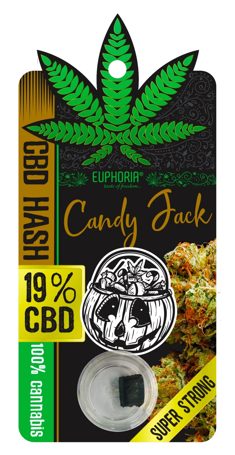 Euphoria CBD Hash 19% Candy Jack, 1 g