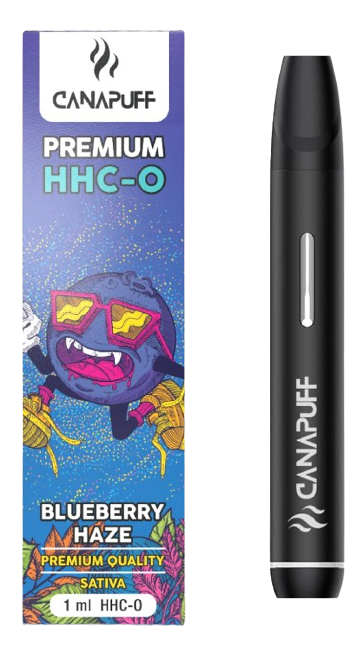 CanaPuff Blueberry Haze 96 % HHC-O - Wegwerp vape pen, 1 ml