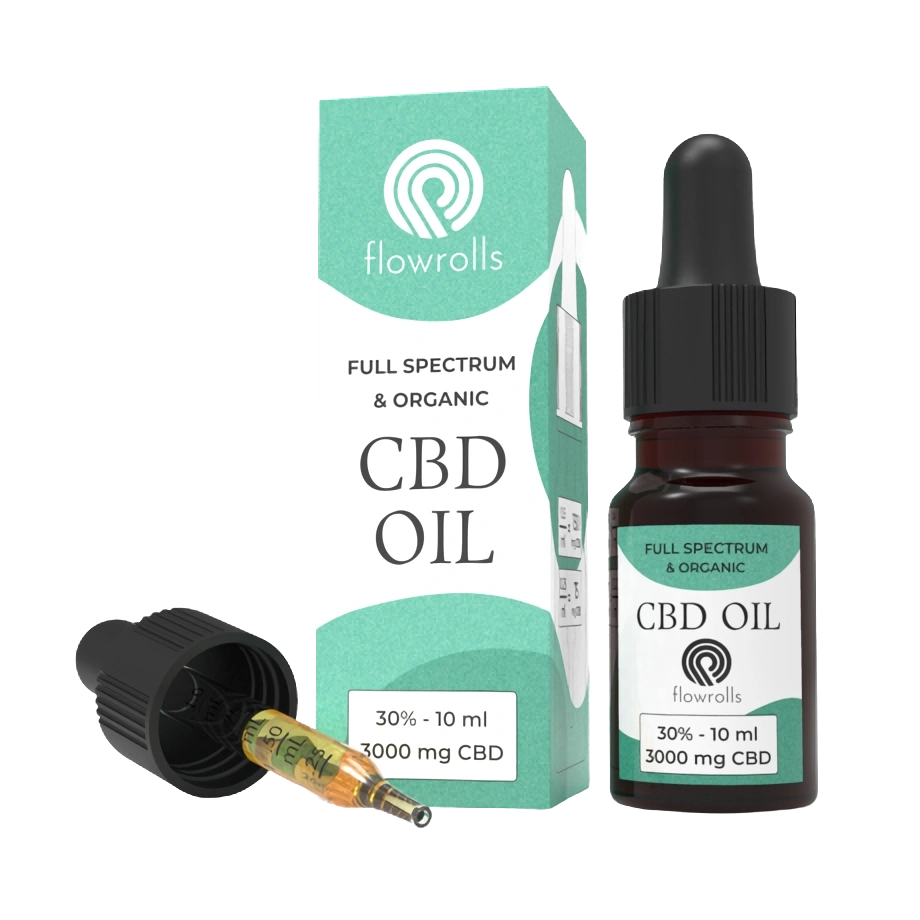 Flowrolls CBD Fullspectrum olie 30%, 3000 mg, 10 ml