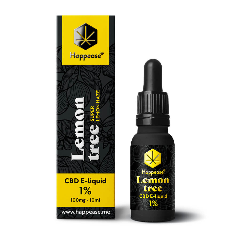 Happease CBD Vloeistof Citroenboom, 1% CBD, 100 mg, 10 ml