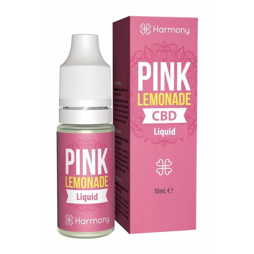 Harmony CBD Liquid Pink Lemonade 10 ml, 30-600 mg CBD 600 mg CBD