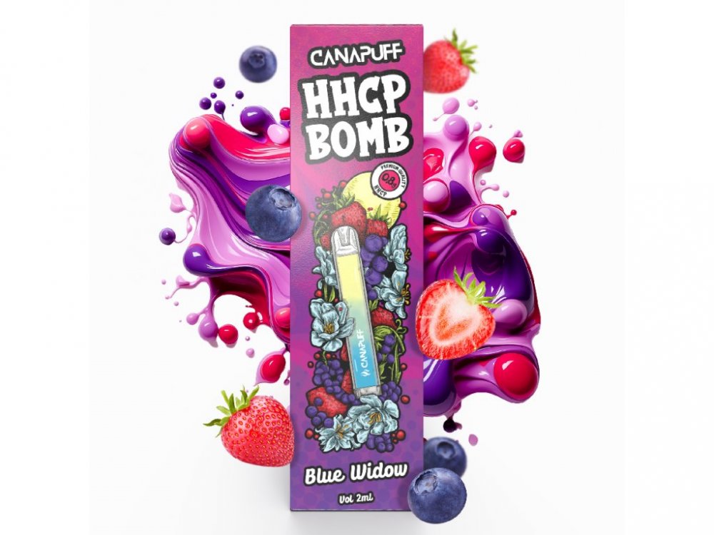 CanaPuff HHCP Vape-pen BOMB Blue Widow, 0,8 g HHCP, 2 ml