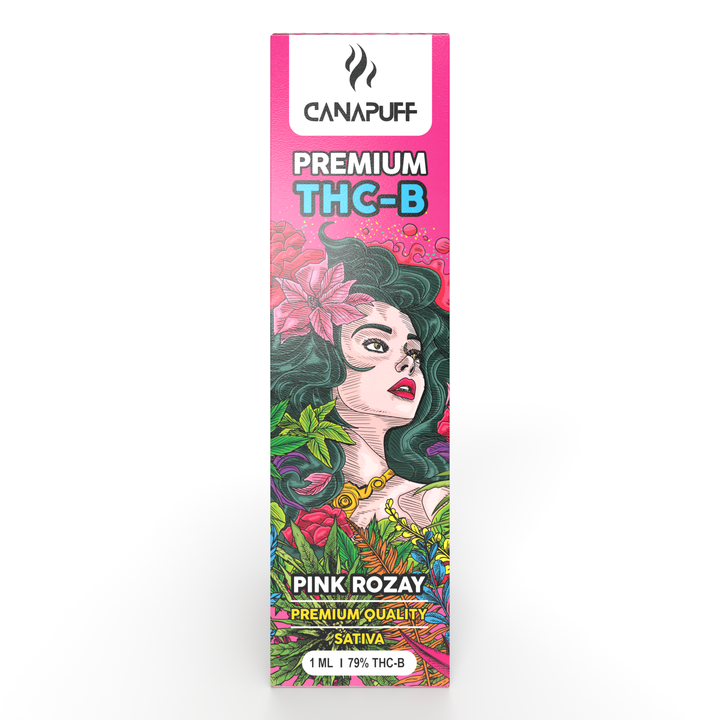CanaPuff Wegwerp Vape Pen Roze Rozay, 79% THCB, 1 ml