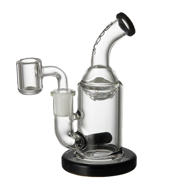Groove Micro Tube Glazen Rig, Helder en Zwart