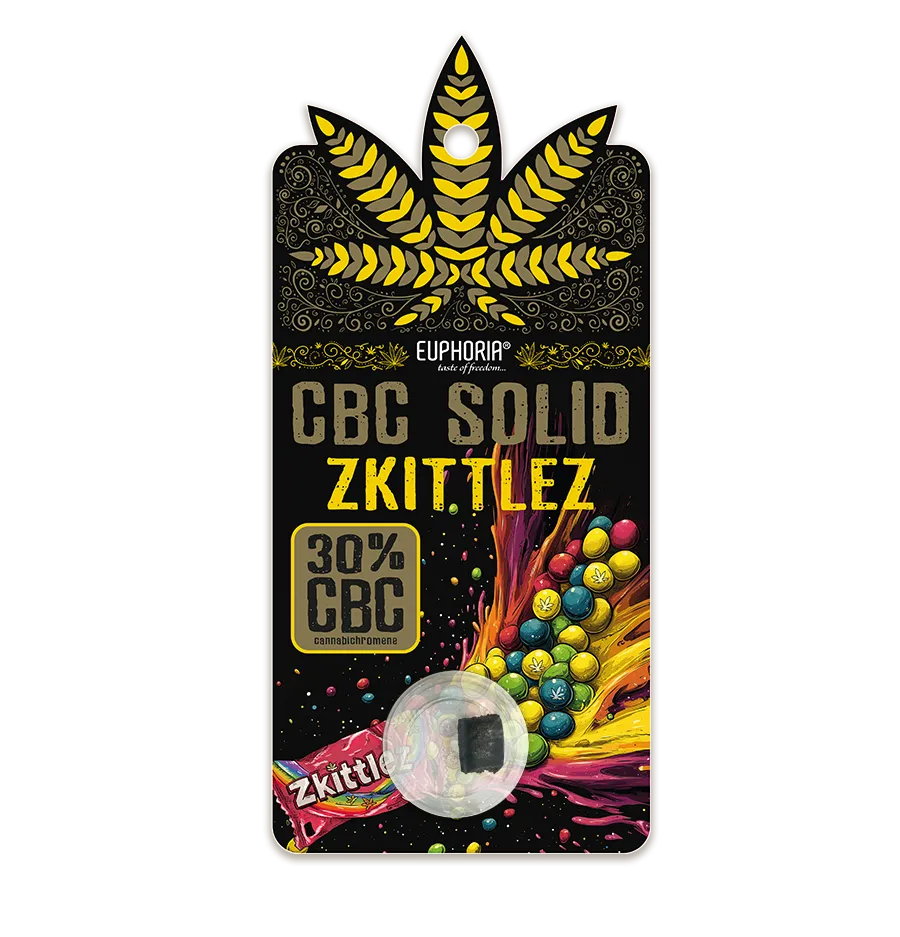 Euphoria CBC Solid Hash Zkittlez, CBC 30 %, 1 g