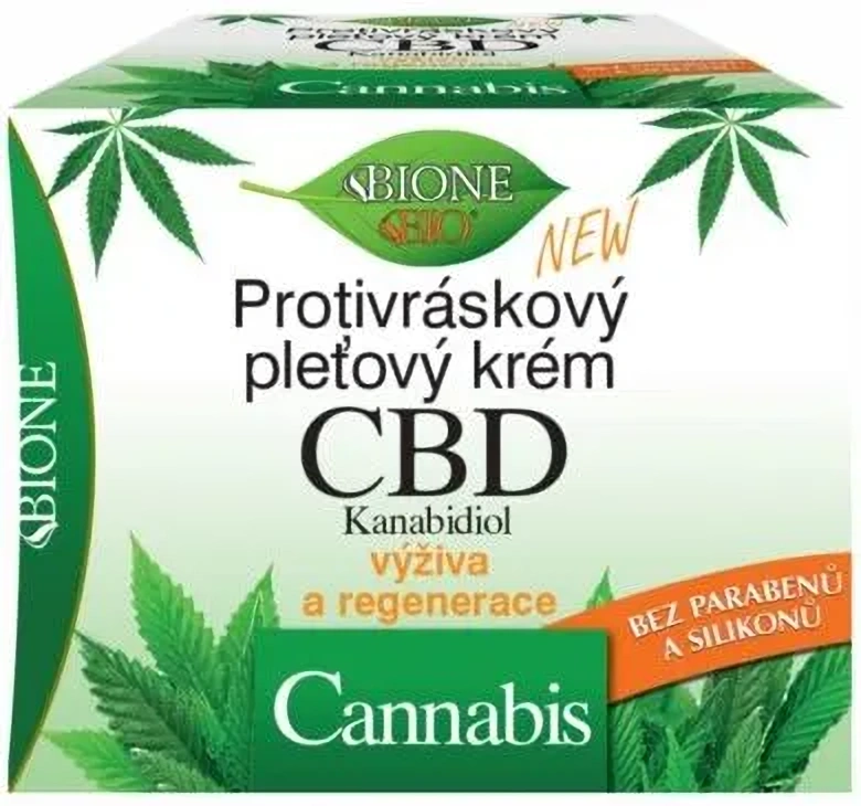 Bione Protivráskový pleťový krém CBD, 51 ml