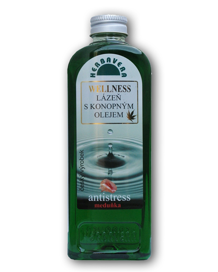 Herbavera Konopná olejová lázeň do koupele antistress 400 ml