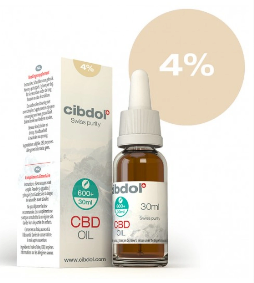 Cibdol Olijfolie met 4% CBD, 1200 mg, 30 ml