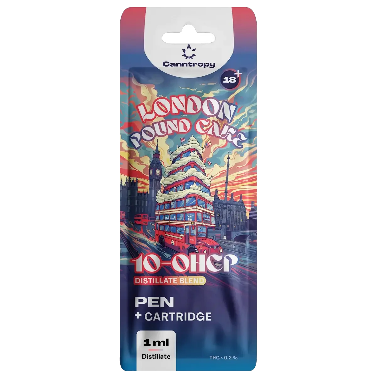 Canntropy 10-OHCP Pen + Cartridge London Pound Cake, 10-OHCP 20 %, 1 ml