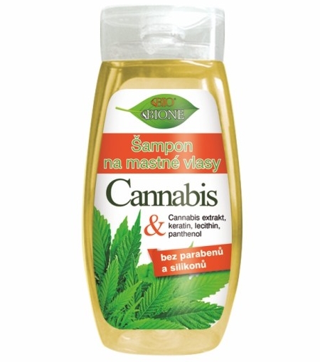 Bione Šampon na mastné vlasy CANNABIS, 260 ml
