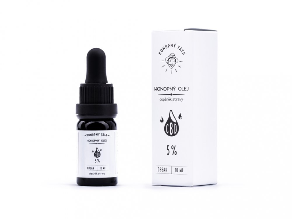 Konopný táta CBD-hennepolie 5%, 30 ml, 1500 mg