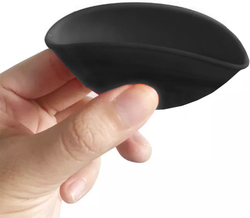 Best Buds Silikonová miska na míchání 7 cm, černá s bílým logem