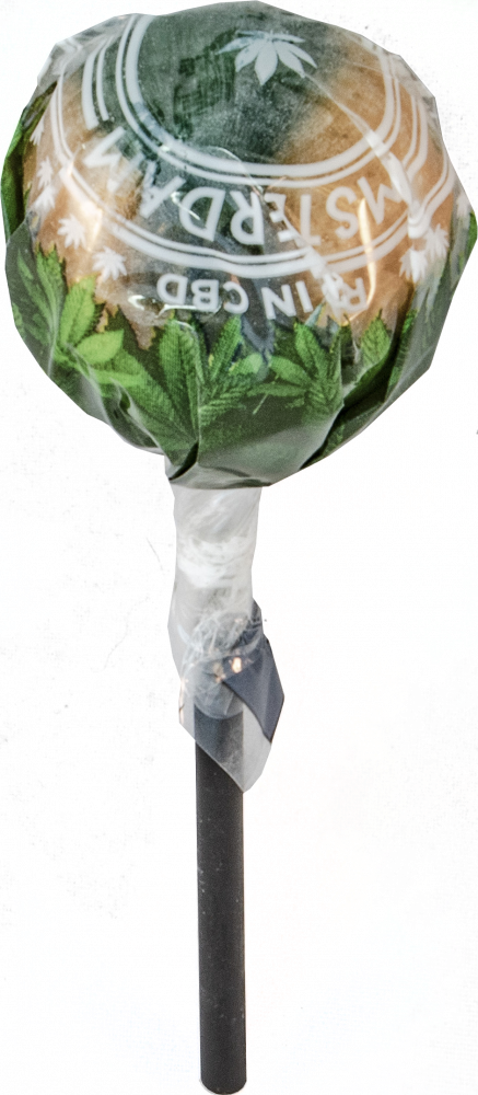 Cannabis Mango Kush Lollies – vystavený kartón (70 lízaniek), 1260 g