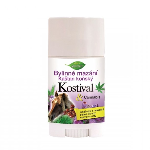 Bione Bio Cannabis kruidenbalsem stick Paardenkastanje en Smeerwortel, 45 ml