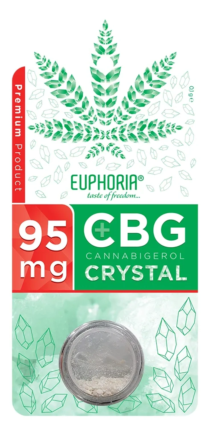 Euphoria Čistý kryštál CBG 95 mg, 0,1 g