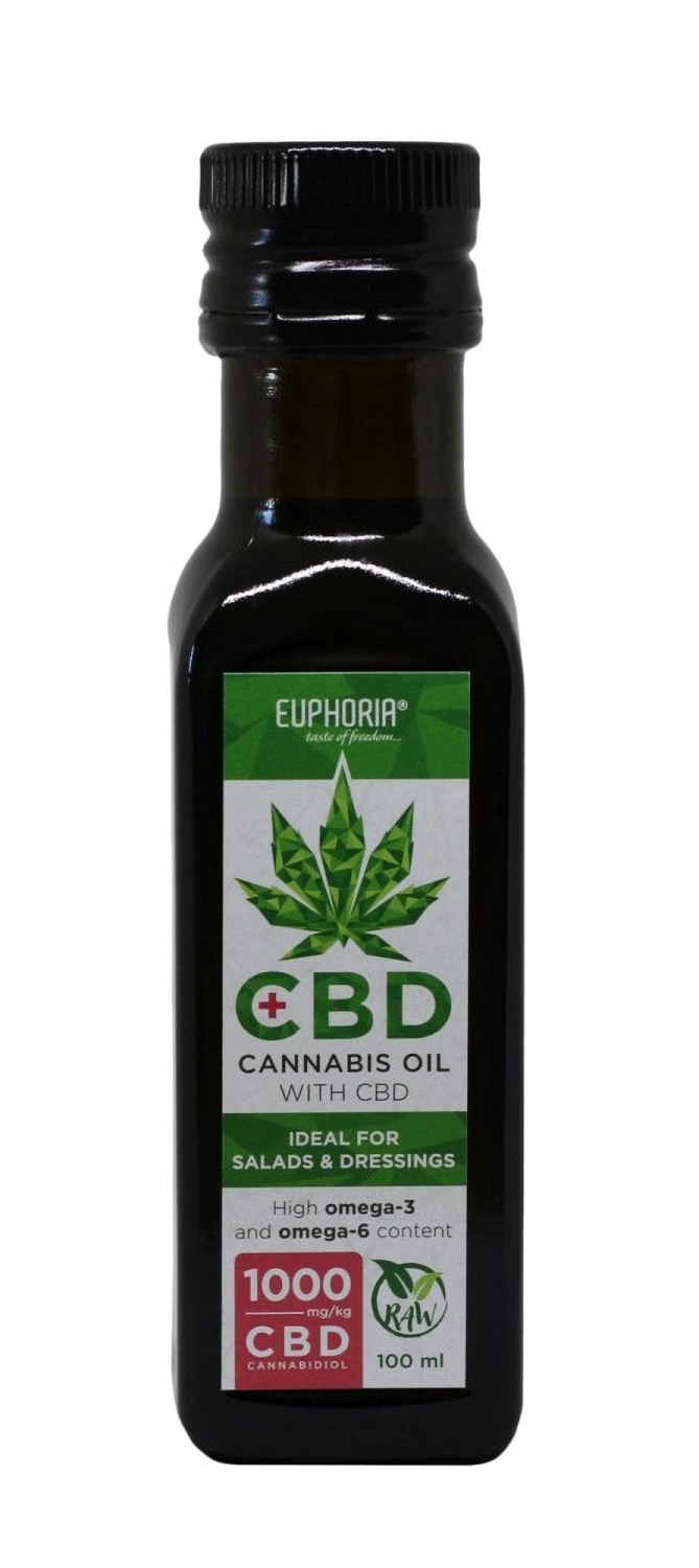 Euphoria Hennepolie met CBD 100 mg, 100 ml