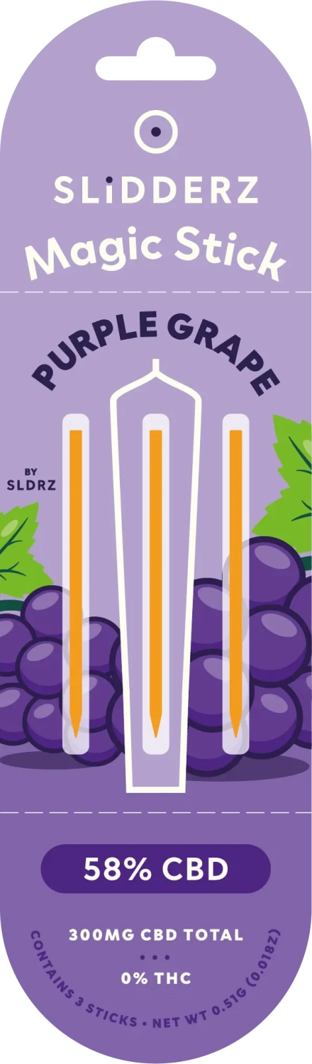 Slidderz Joint Core Purple Grape, 3 ks x 100 mg CBD