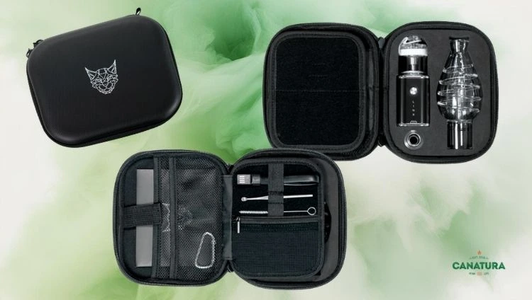 Portable case with Linx Apollo vaporiser